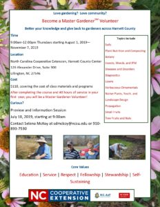 Cover photo for APPLY NOW - 2019 Master Gardener Volunteer Initial Training