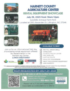 Cover photo for Harnett County Agriculture Center Rental Equipment Showcase